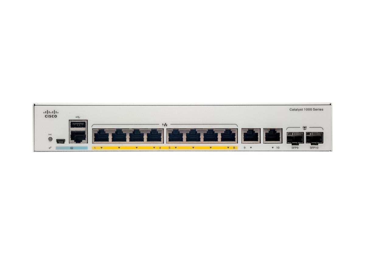 Catalyst 1000 8port Ge Full Poe Ext Ps 2x1g Sfp