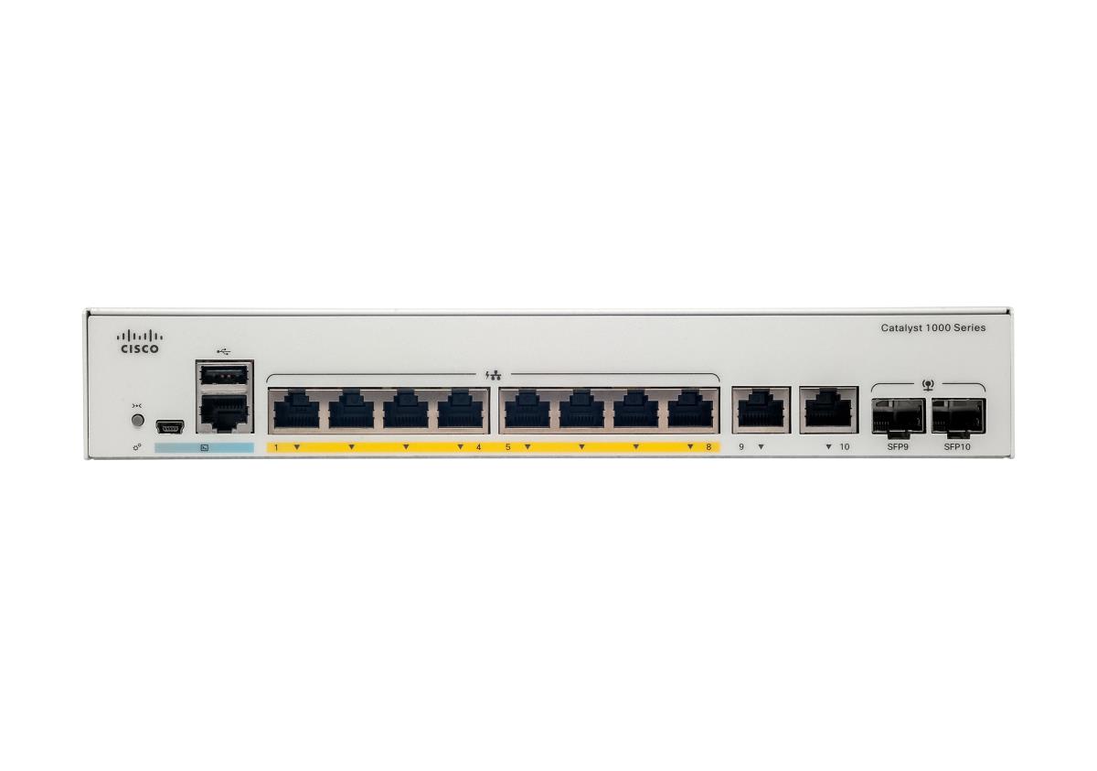 Catalyst 1000 8port Ge Poe Ext Ps 2x1g Sfp