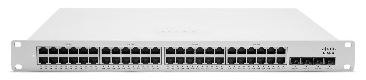 Meraki Cloud Managed Switch Ms350-48lp L3 48x Gige 370w Poe
