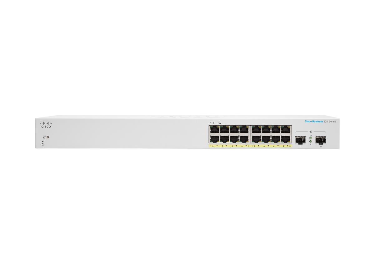 Smart Switch Cbs220 Smart 16-port Ge Poe 2x1g Sfp