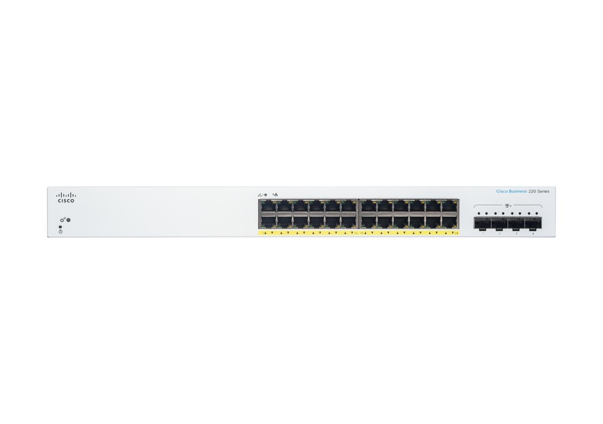 Smart Switch - Cbs220 24-port Ge Full Poe 4x10g Sfp+