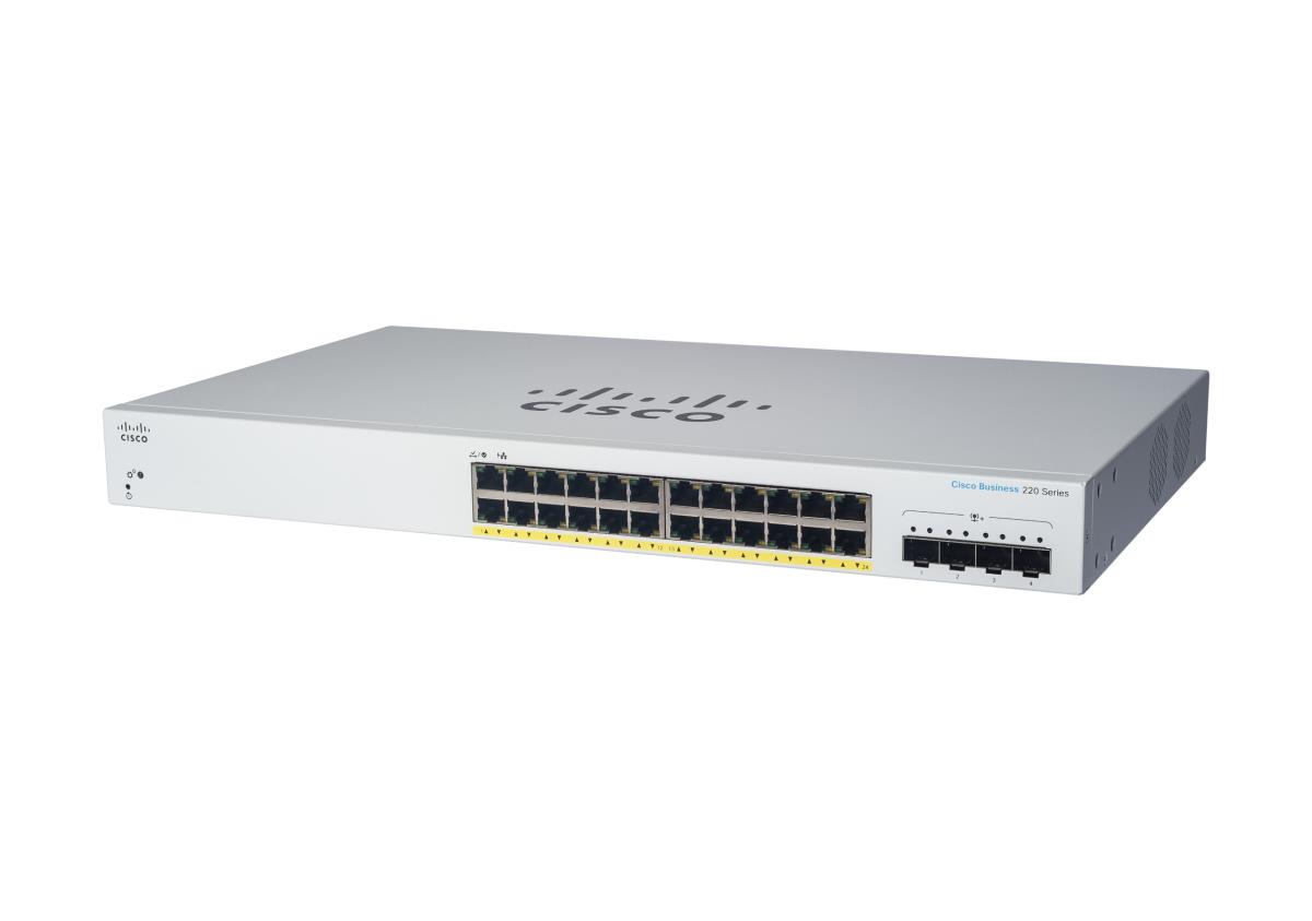 Smart Switch - Cbs220 24-port Ge Poe 4x10g Sfp+