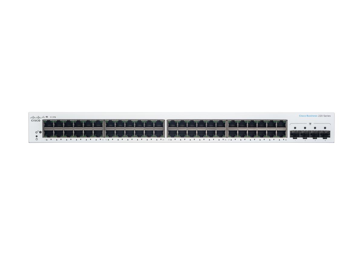 Smart Switch - Cbs220 48-port Ge 4x1g Sfp