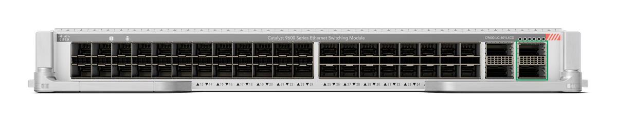 Cisco Catalyst 9600 Series 40-port 1/10/25/50g2x200g2x400g
