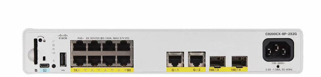 Catalyst 9000 Compact Switch 8 Port Poe+ 240w Essentials