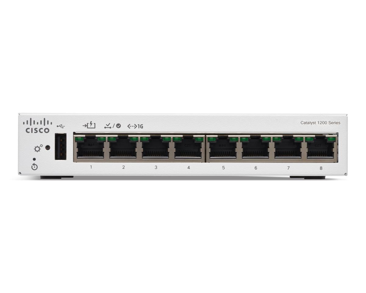 Catalyst 1200 8-port Ge Desktop Ext Ps Poe Input
