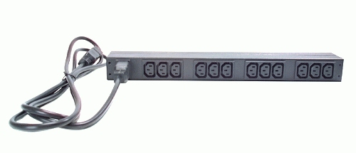 RACK PDU BASIC 1U 16A 208/230V (12)C13 HORIZONTAL MOUNT AP9565