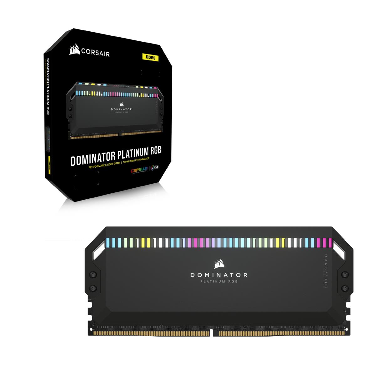 DOMINATOR PLATINUM RGB DDR5 64GB (2x32GB) DDR5 5200 (PC5-41600) C40 1.25V - Black
