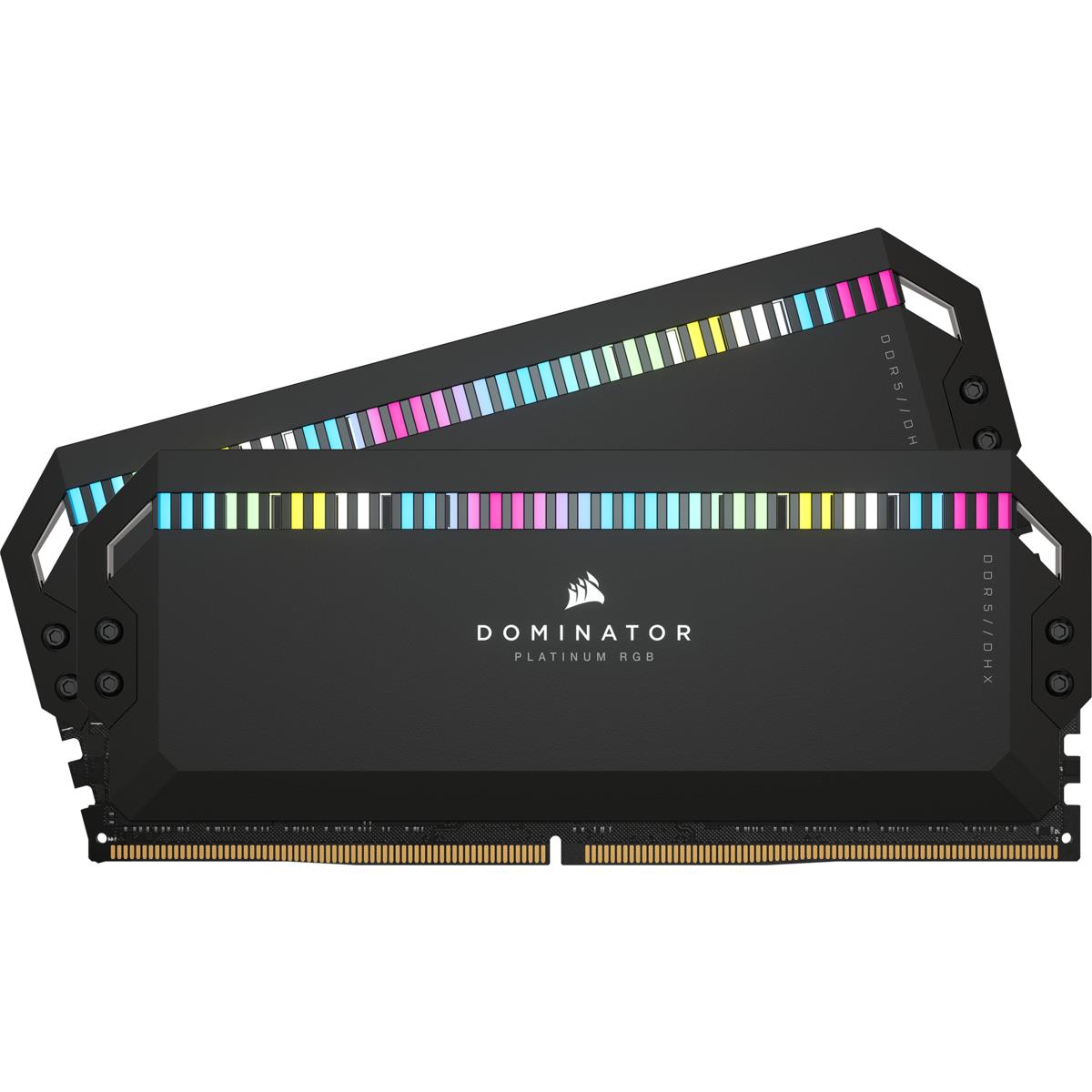DOMINATOR PLATINUM RGB DDR5 64GB (2x32GB) DDR5 5200 (PC5-41600) C40 1.25V - Black