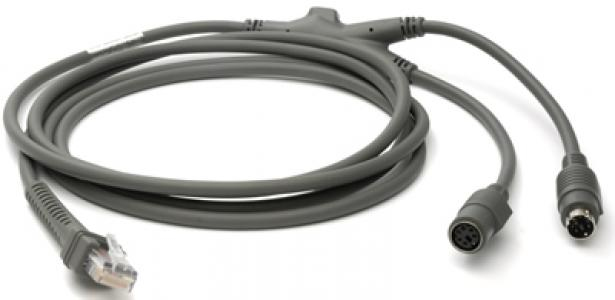 Cable Auto-host Detect Keyboard Wedge 7ft (2m) Straight Ps/2 Power Port