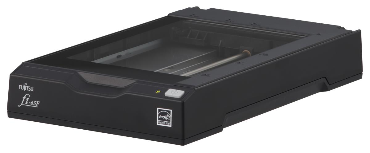 Small Format Flatbed Scanner Fi-65f A6 USB Bus And Ac Adapter Powered