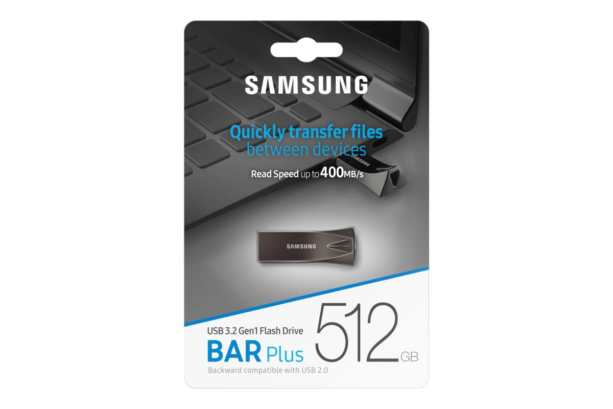 Bar Plus - USB Stick 512GB Grey