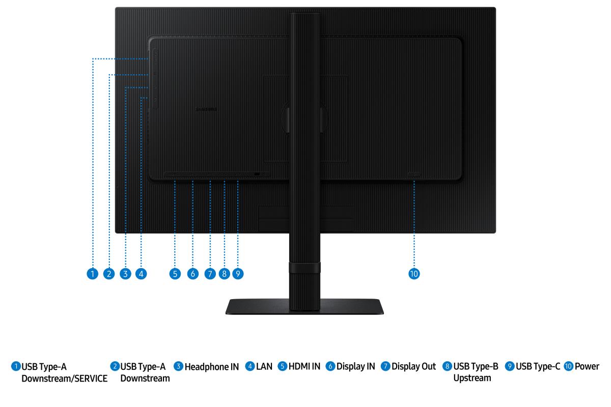 Desktop USB-c Monitor - S24d600uau - 24in - 2560 X 1440 LED Backlit