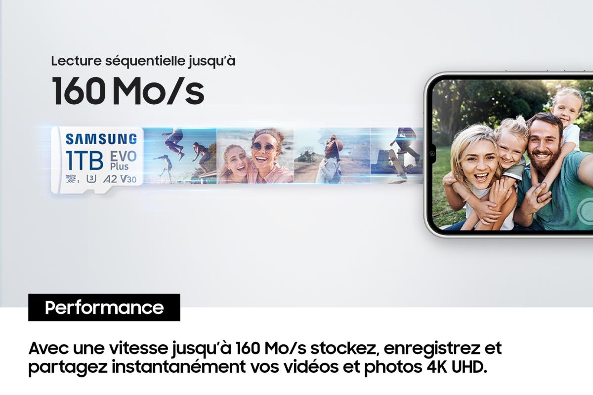 Micro Sd - Evo Plus - 1TB - Up To 160 Mb/s