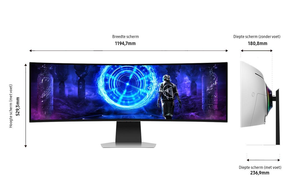 Curved Desktop Monitor - S49dg954su - 49in - 5120 X 1440 Odyssey Oled G9