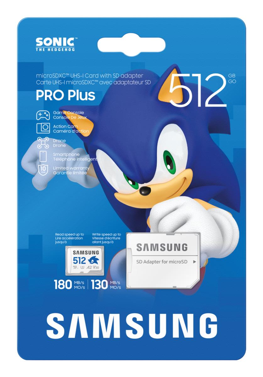 Micro Sd Card Pro+ 512GB U3, V30, A2 White
