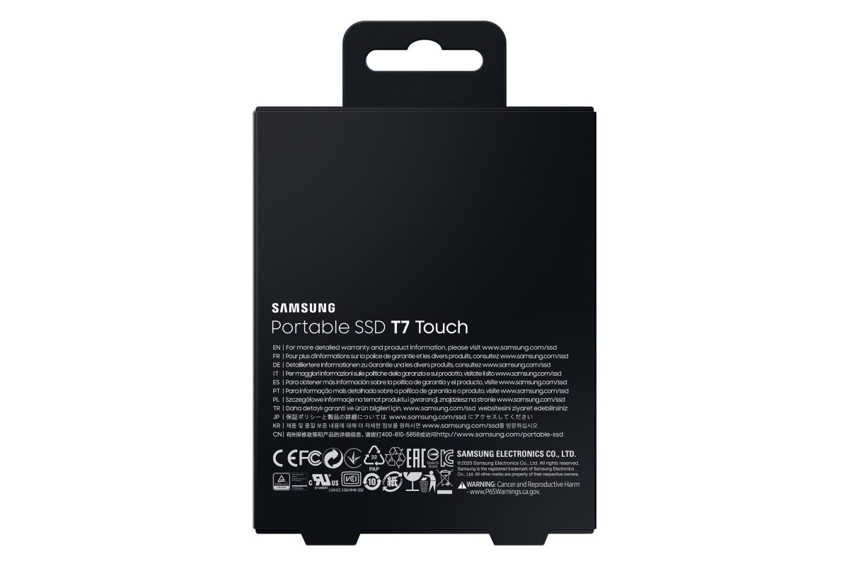 Portable SSD - T7 Touch USB 3.2 - 2TB - Black
