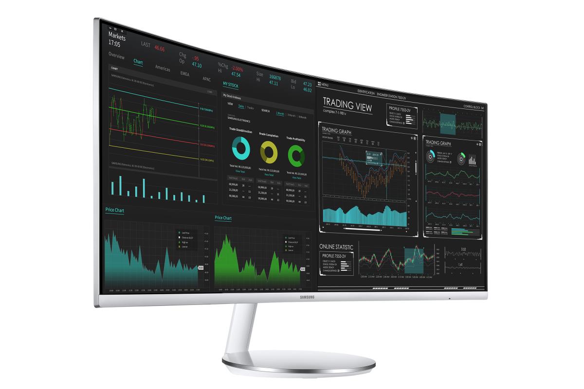 Curved Monitor - C34j791wtr - 34in - 3440x1440 - 2x Thunderbolt 3, Hdmi