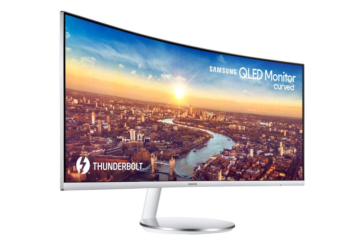 Curved Monitor - C34j791wtr - 34in - 3440x1440 - 2x Thunderbolt 3, Hdmi