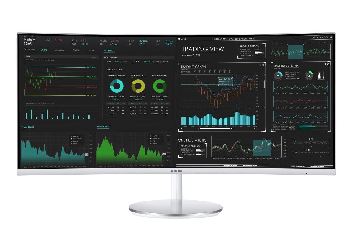 Curved Monitor - C34j791wtr - 34in - 3440x1440 - 2x Thunderbolt 3, Hdmi