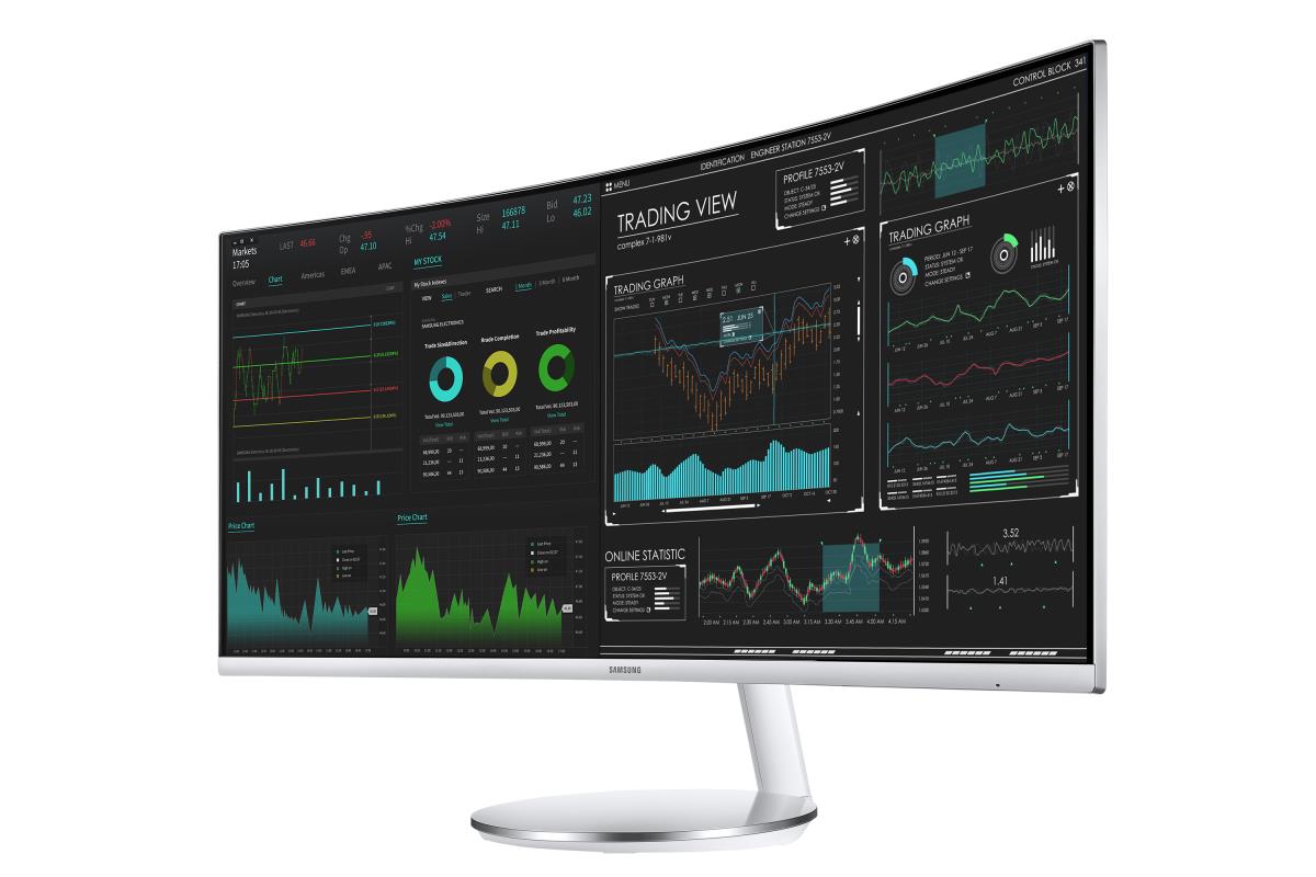 Curved Monitor - C34j791wtr - 34in - 3440x1440 - 2x Thunderbolt 3, Hdmi