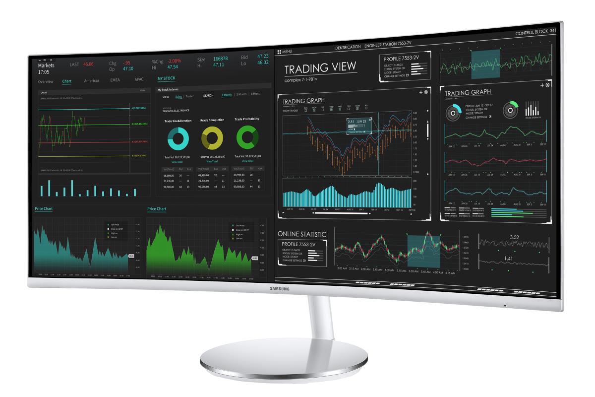 Curved Monitor - C34j791wtr - 34in - 3440x1440 - 2x Thunderbolt 3, Hdmi