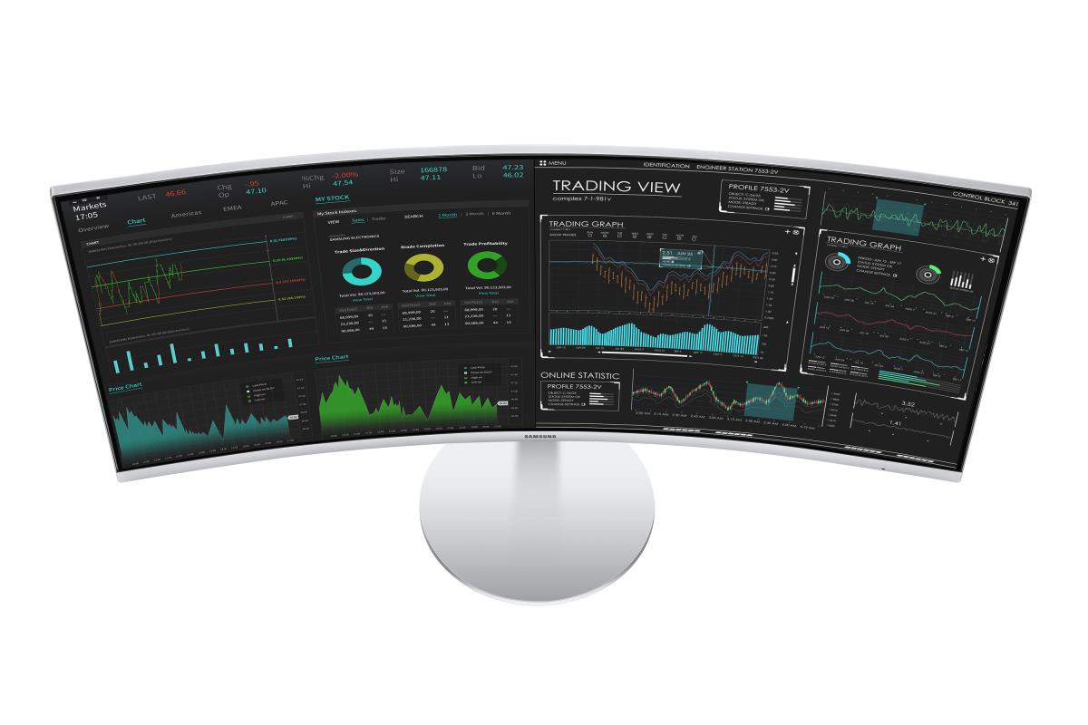 Curved Monitor - C34j791wtr - 34in - 3440x1440 - 2x Thunderbolt 3, Hdmi
