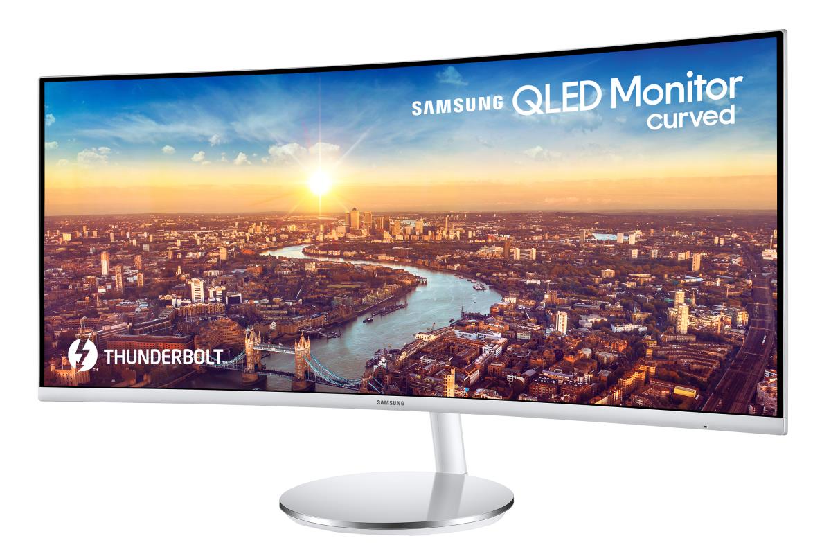 Curved Monitor - C34j791wtr - 34in - 3440x1440 - 2x Thunderbolt 3, Hdmi