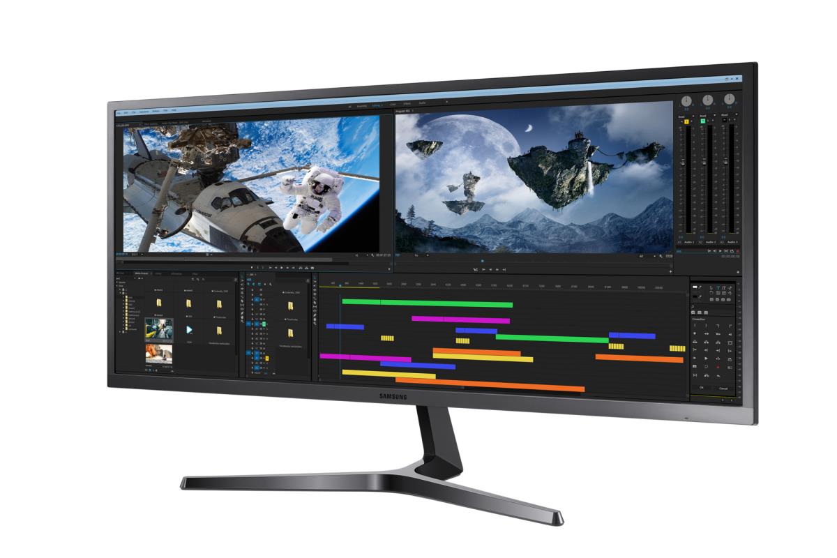 Desktop Monitor - S34j550wqr - 34in - 3440x1440 - Wqhd
