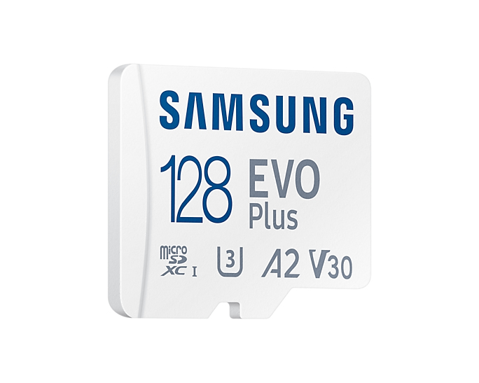 Micro Sd - Evo Plus - 128GB - Flash Card U3, V30, A2 White