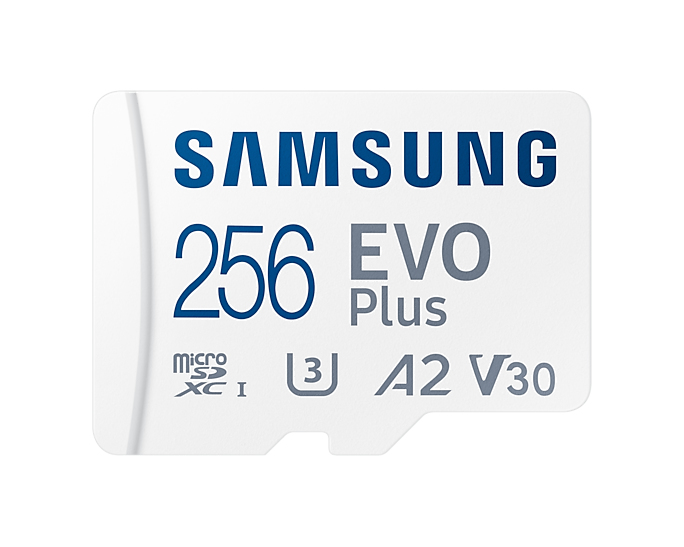 Micro Sd - Evo Plus - 256GB - Flash Card U3, V30, A2 White