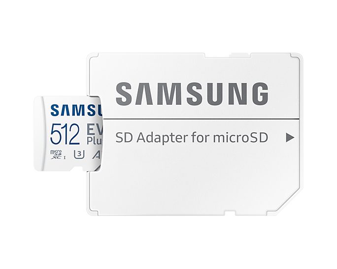 Micro Sd - Evo Plus - 512GB - Flash Card U3, V30, A2 White