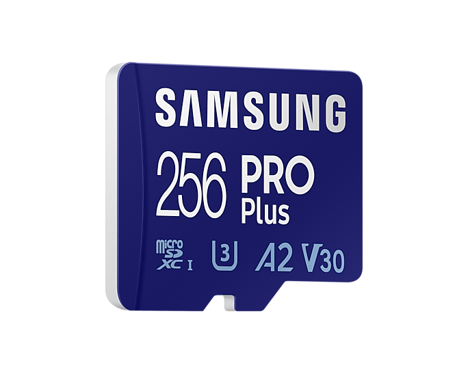 Micro Sd Card Pro+ 256GB U3, V30, A2 Blue