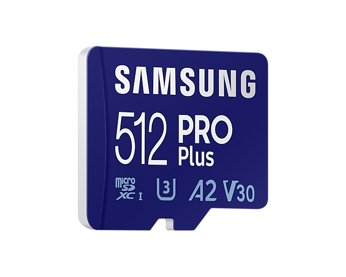 Micro Sd Card Pro+ 512GB U3, V30, A2 Blue