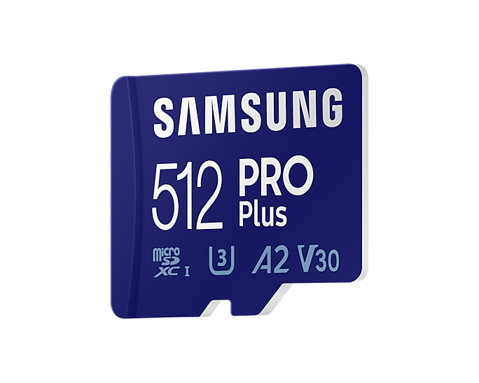 Micro Sd Card Pro+ 512GB U3, V30, A2 Blue