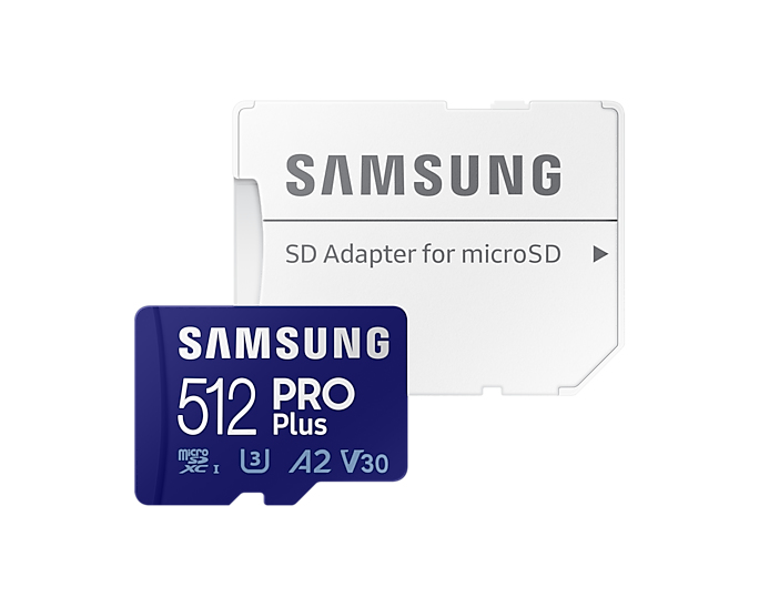 Micro Sd Card Pro+ 512GB U3, V30, A2 Blue