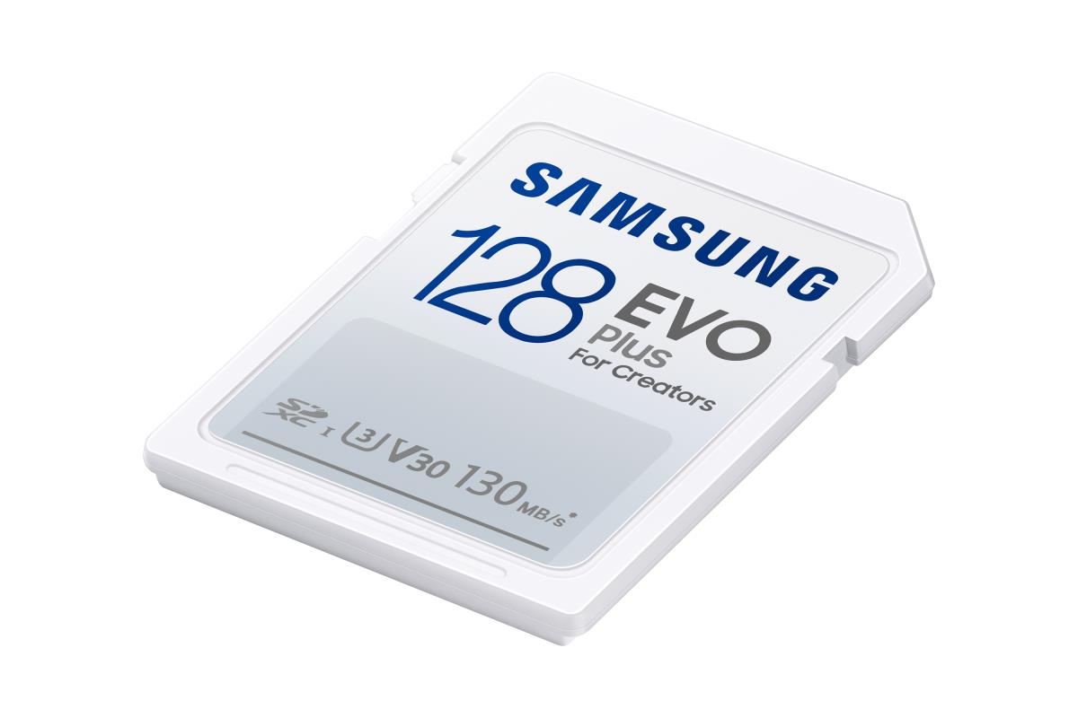 Sd Evo Plus - 128GB - Flash Card - U3, V30 , 130mb/s - White