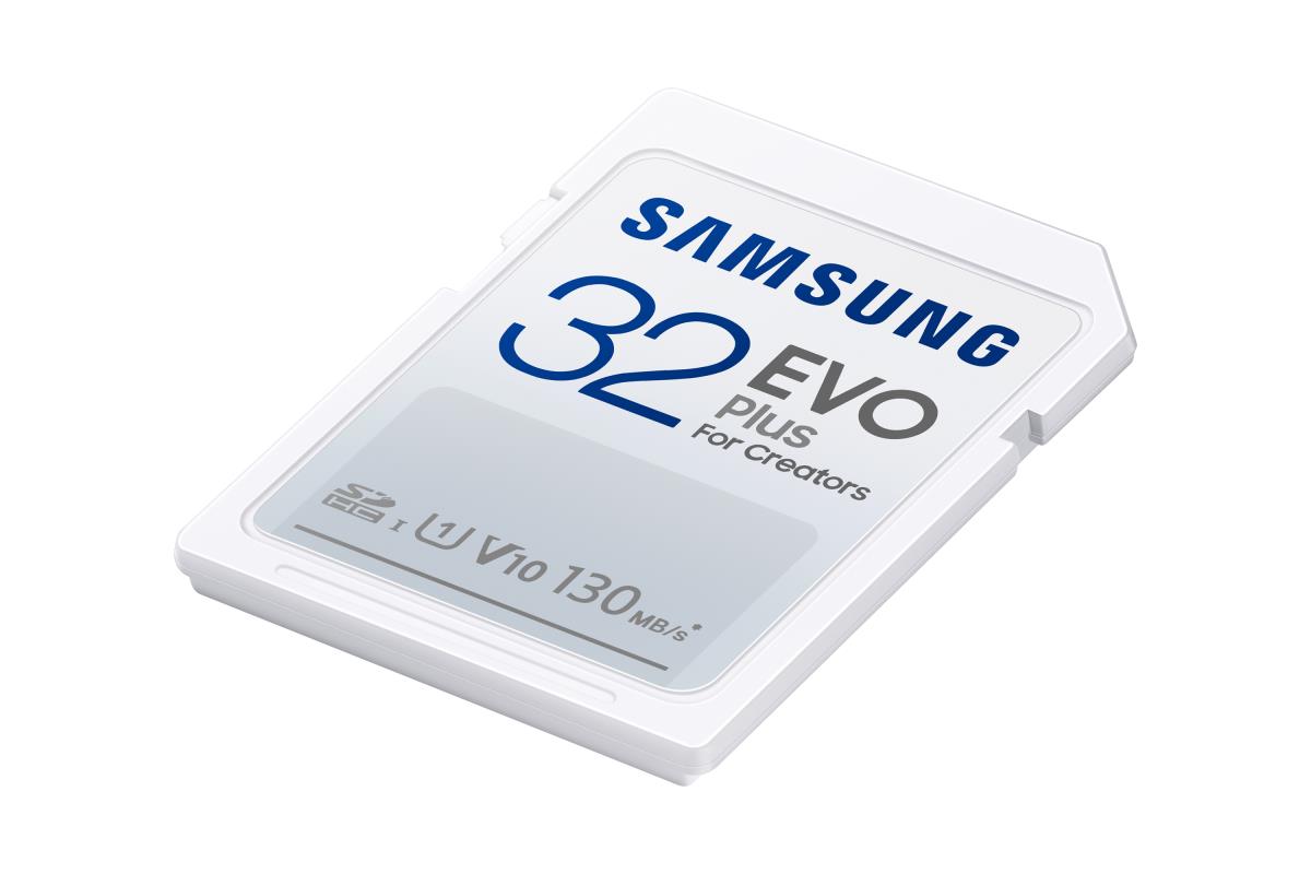 Sd Evo Plus - 32GB - Flash Card - U3, V30 , 130mb/s - White