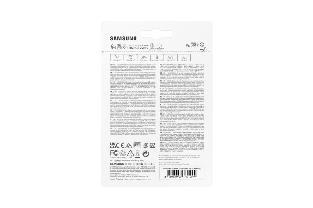 Micro Sd - Pro Endurance 64GB U3