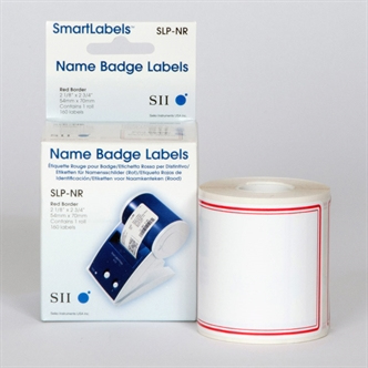 Smart Label Printer Pro/200/220/240 - Name Badge Labels 54x70mm 160 Labels Red