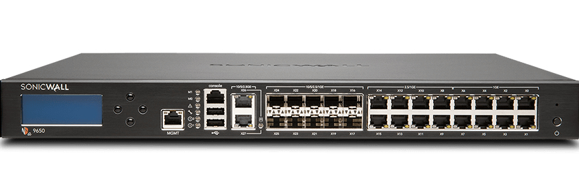 Nsa 9650 Security Appliance 10 Ports 2.5 Gige 1u Rackmountable With 1 Year Total Secure Advanced