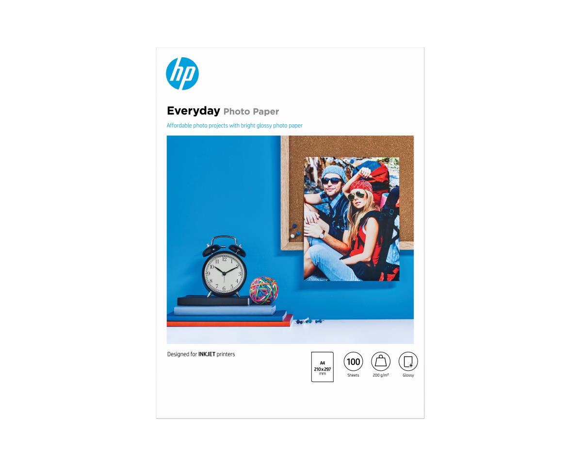 Everyday Photo Paper Semi Glossy One-sided A4 100-sheets (q2510a)