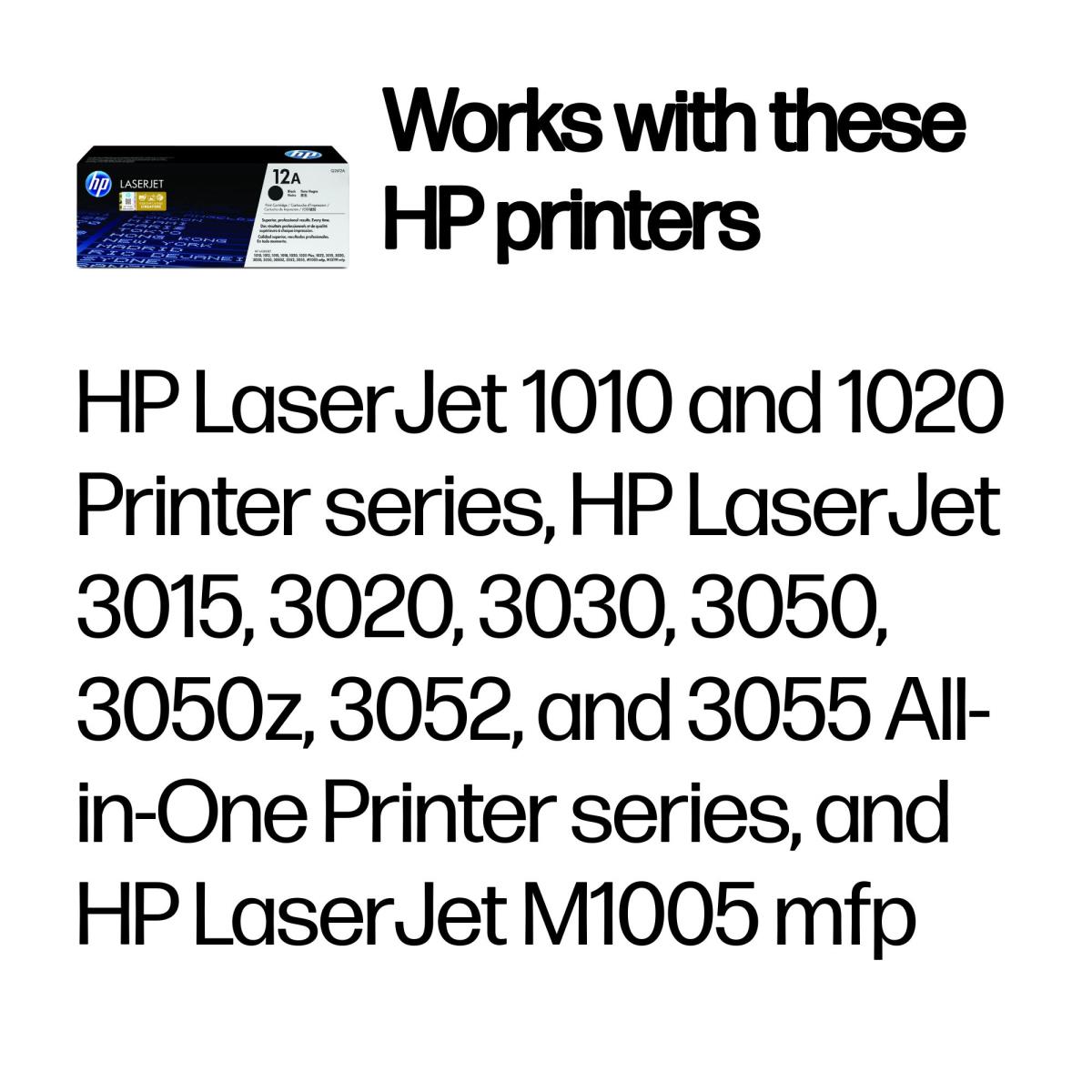 Toner Cartridge - No 12A - 2k Pages - Black