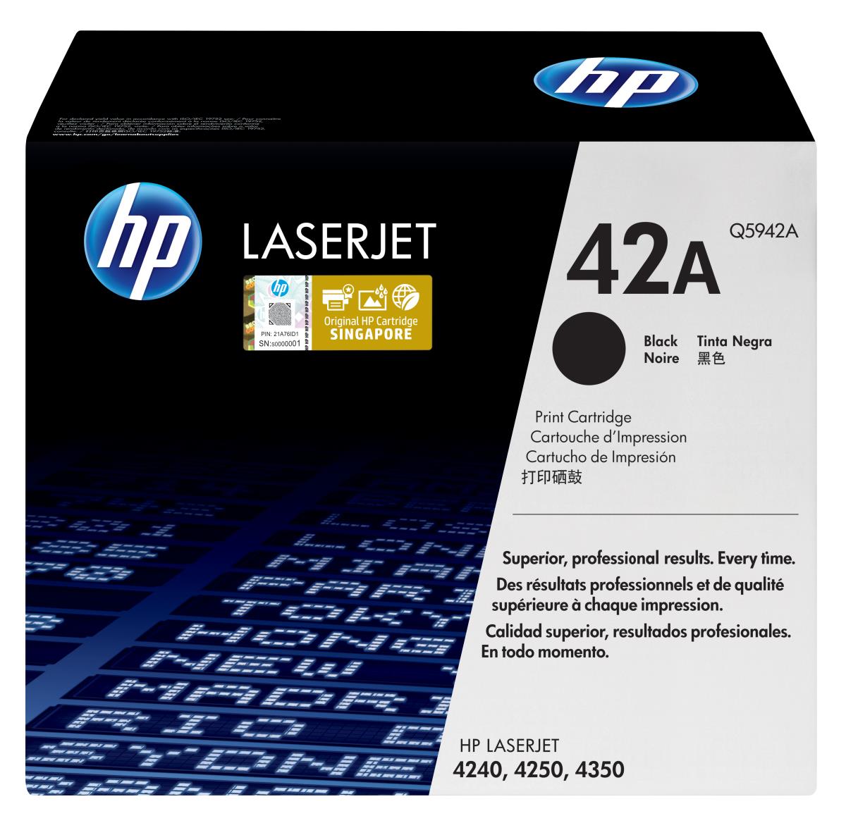 Toner Cartridge - No 42A - 10k Pages - Black