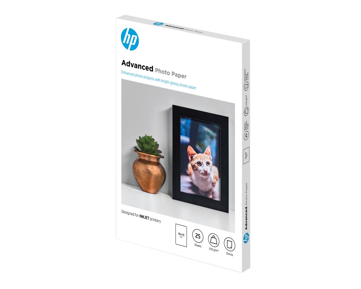 Advanced Glossy Photo Paper 250g/m� 10x15cm Borderless 25-sheet