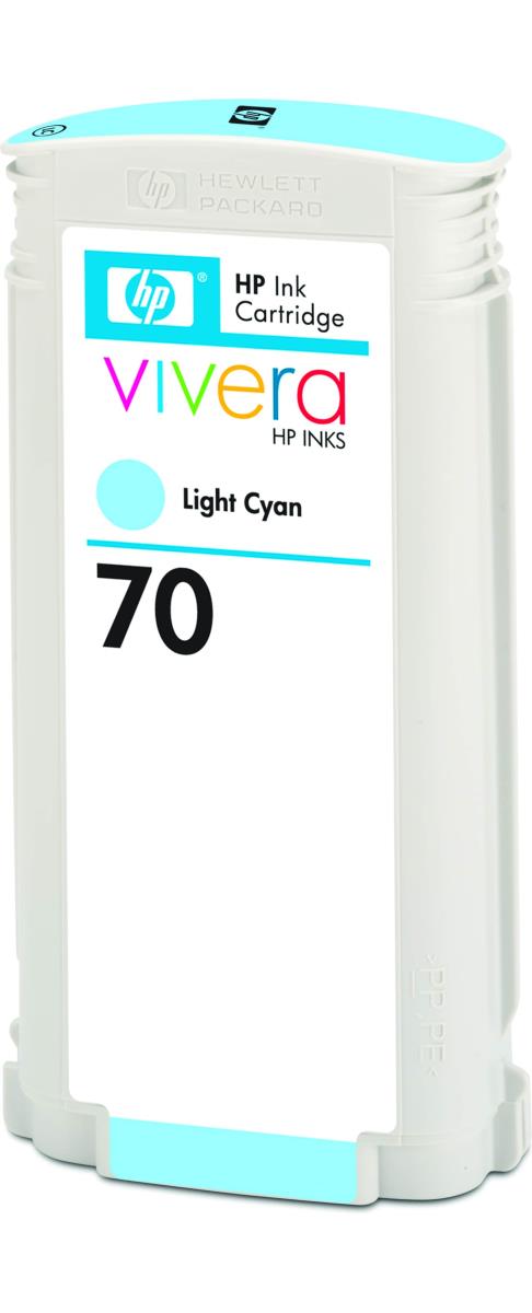 Ink Cartridge - No 70 - 130ml - Light Cyan With Vivera Ink