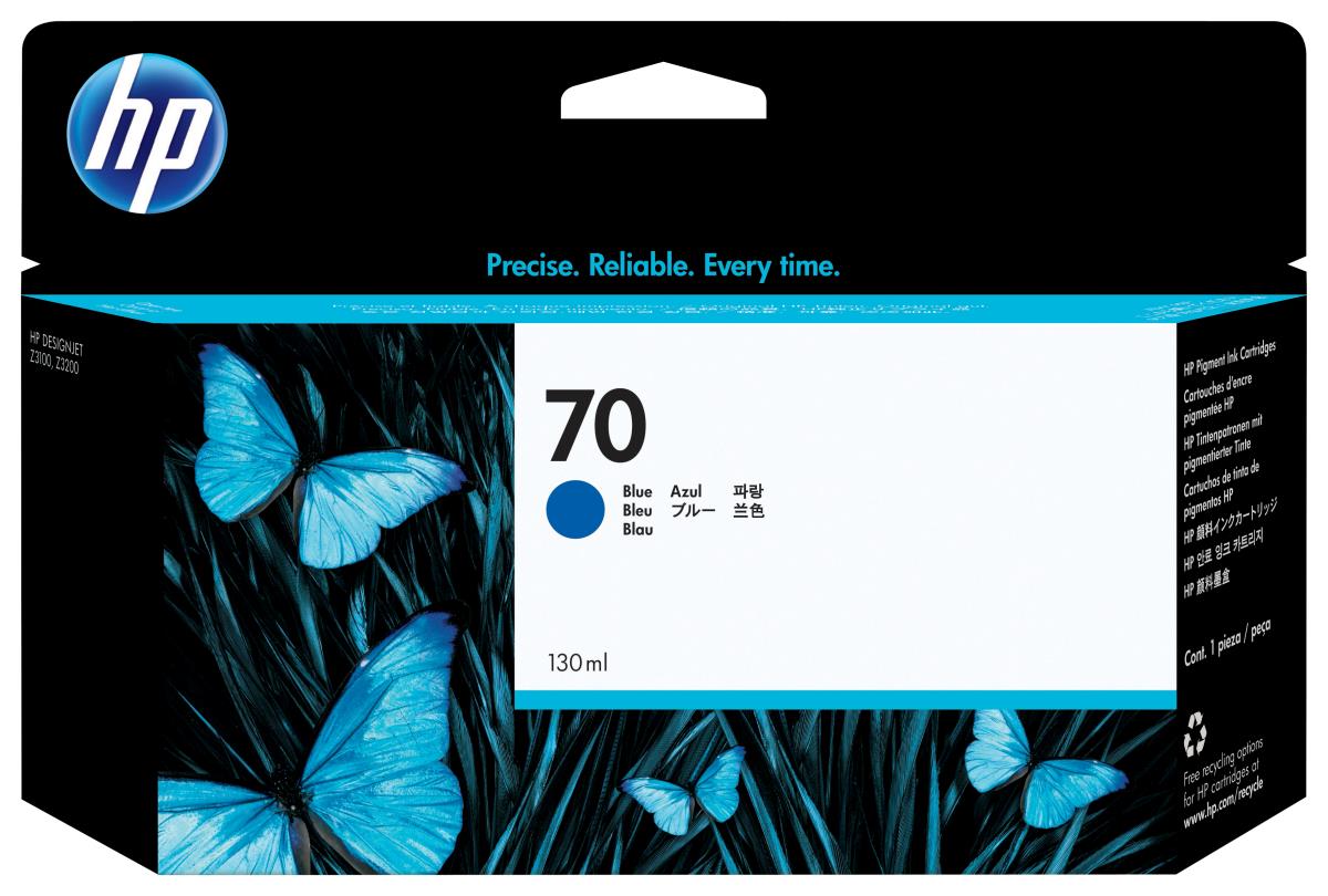 Ink Cartridge - No 70 - 130ml - Blue With Vivera Ink