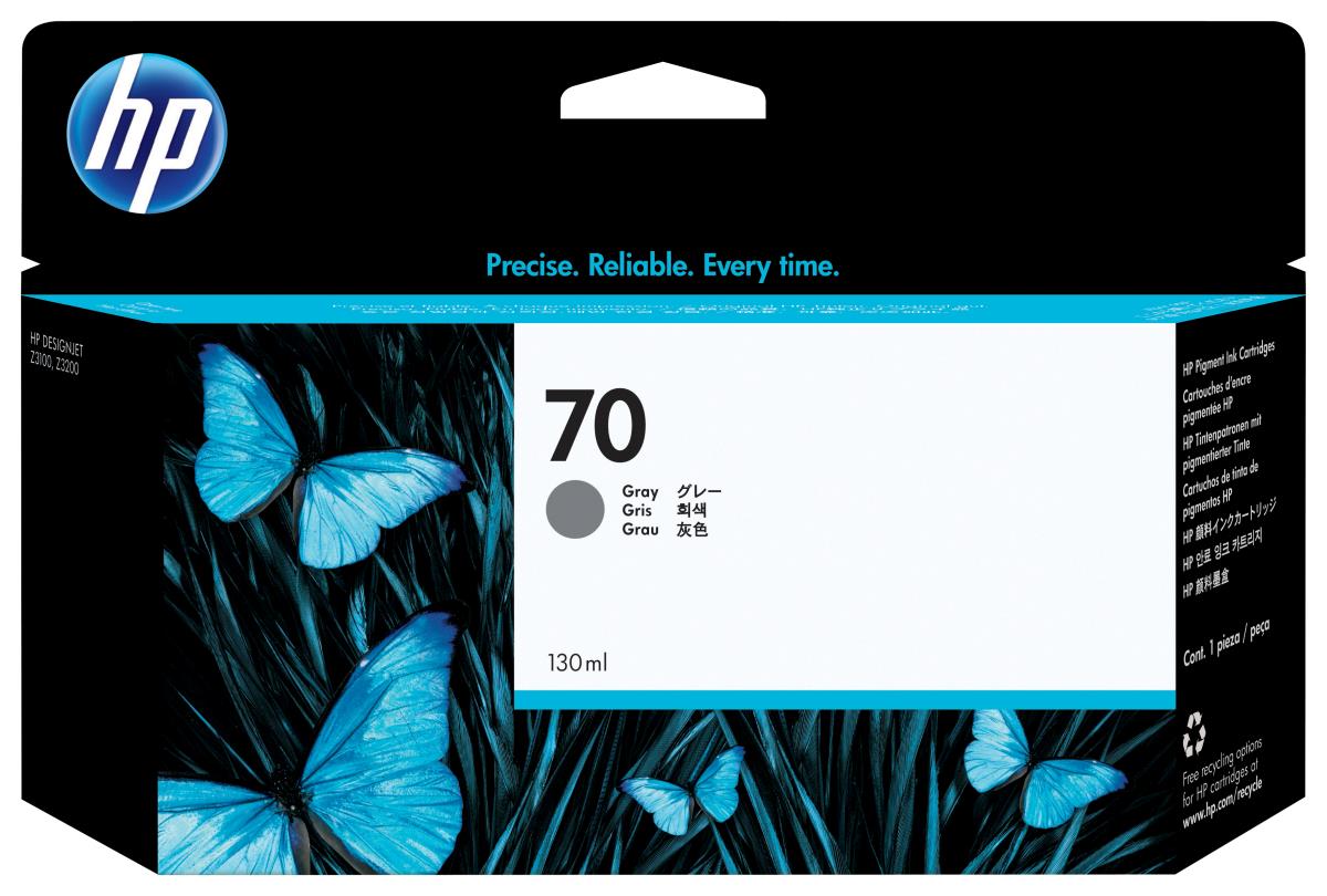 Ink Cartridge - No 70 - 130ml - Grey With Vivera Ink