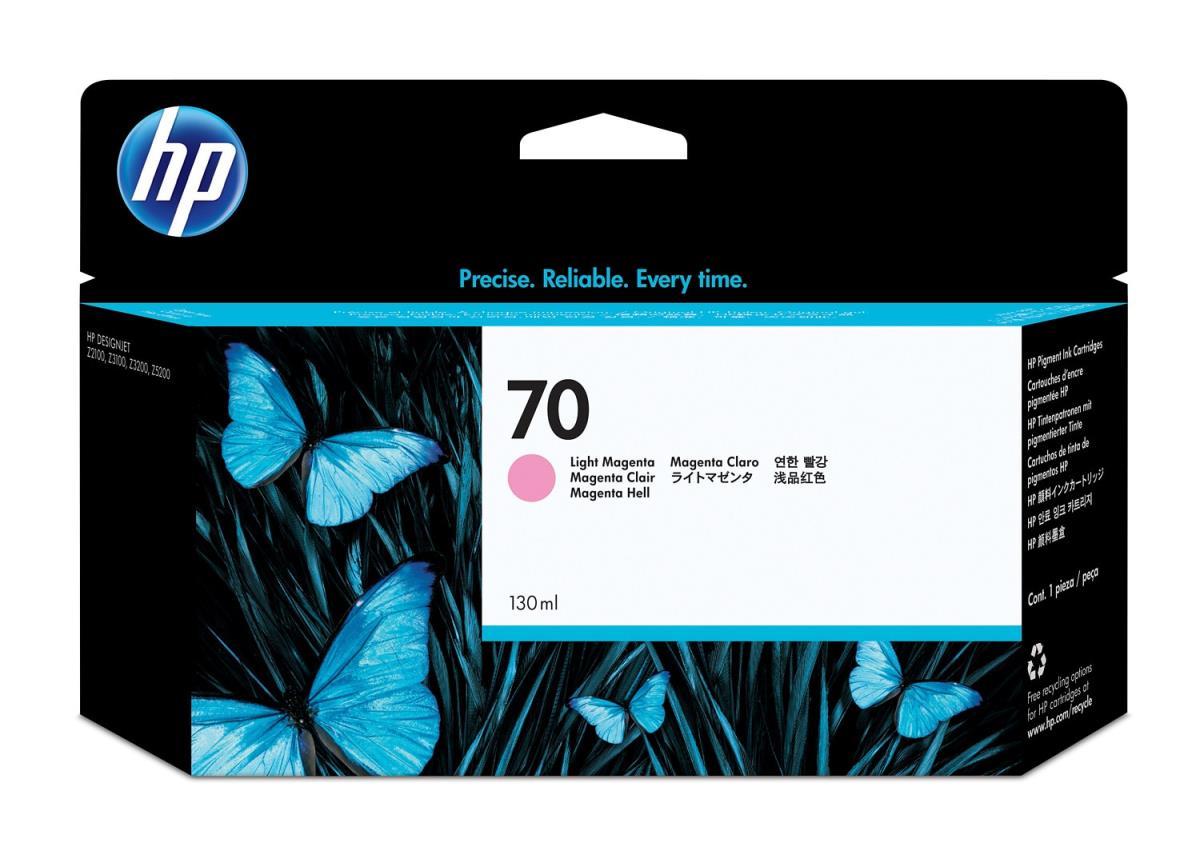 Ink Cartridge - No 70 - 130ml - Light Magenta With Vivera Ink