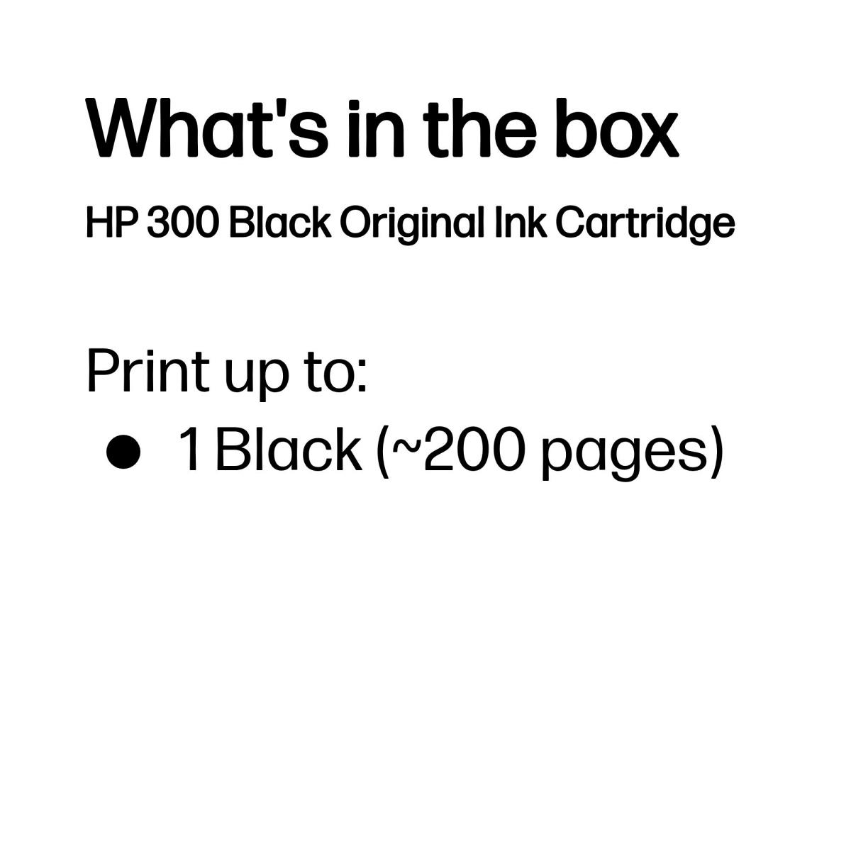Ink Cartridge - No 300 - 200 Pages - Black